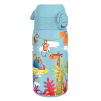 Бутилка за вода Ion8 Print, метална, 400ml, Safari
