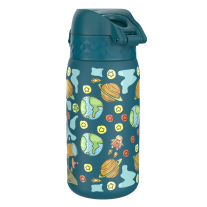Бутилка за вода Ion8 Print, метална, 400ml, Space