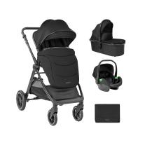 Комбинирана бебешка количка 3в1 Kikka Boo Ava Black