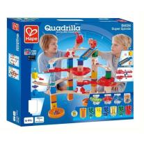Комплект дървена писта Hape, Quadrilla, Супер спирала