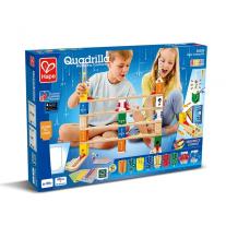 Комплект дървена писта за игра Hape, Quadrilla Basic Coding