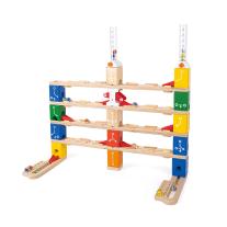 Комплект дървена писта за игра Hape, Quadrilla Basic Coding