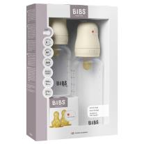 Комплект РР бебешки бутилки с аксесоари Bibs - Ivory, каучук, 150 + 270 ml, 2 броя