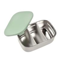 Кутия за храна от неръждаема стомана Beaba, Sage green