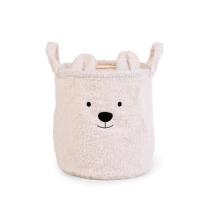 Кош за съхранение 25x20x20 см CHILDHOME TEDDY бял