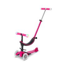 Детска тротинетка Micro Mini 2 Grow Deluxe Magic LED Pink