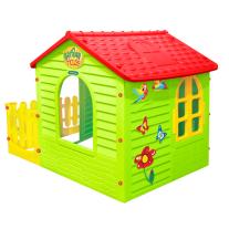 Детска сглобяема къща с малка оградка Mochtoys 