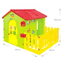 Детска сглобяема къща с малка оградка Mochtoys 