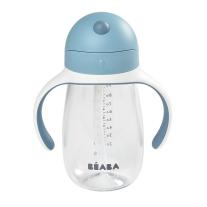 Неразливаща се чашка със сламка Beaba, 300 мл, Windy Blue