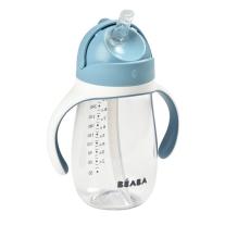 Неразливаща се чашка със сламка Beaba, 300 мл, Windy Blue