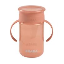  Обучителна, неразливаща се чаша 360°, BEABA, Pink
