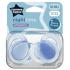 Ортодонтични залъгалки Tommee Tippee NIGHT TIME 18-36м, в кутия за стерилизиране, сини