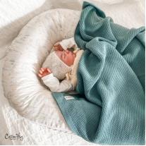 Памучно одеяло Cotton Hug - Органик, 80 х 100 cm, Салвия