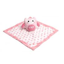 Играчка кърпичка Pearhead Owl pink