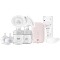 Двойна електрическа помпа Philips Avent - Natural Motion + торбички за кърма 5 броя