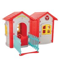 Детска пластмасова двойна къщичка Pilsan Magic House Сива