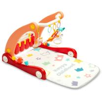 Проходилка с музикална подложка 2 в 1 Caretero Toyz - Розова