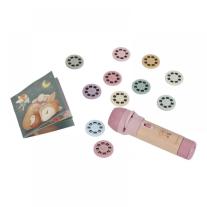Проектор за детски приказки в кутия и с фенерче Little Dutch, Pink