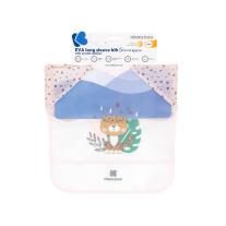 Непромокаем лигавник с ръкави и джоб KIKKA BOO Savanna Pink