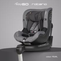 Стол за кола ROTARIO EASYGO за деца от 0 до 18 кг (група 0+, I) 360 ° perl ПОД-НАЕМ