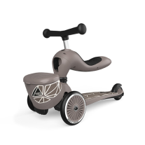 Детска тротинетка Scoot & Ride Highwaykick1 2 в 1 Brown Lines
