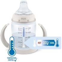 Шише Nuk - Mickey, TC, с накрайник за сок, 150 ml, grey