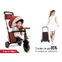 Сгъваема триколка smarTrike 7-в-1 Червена