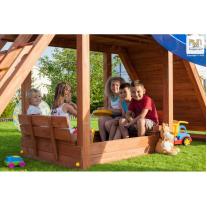 Дървен пясъчник с пейки Fungoo BEACH за JOY, MyHouse, MySide, MySpace