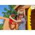 Дървена детска площадка с пързалка и люлки Fungoo MyHouse + Move