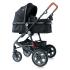 Lorelli Детска количка LORA с кош за новородено Black CIRCLES