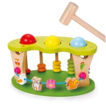 Classic World - Дървена играчка за координация с чукче