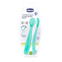 Меки силиконови лъжички, 2 бр., 6+м CHICCO 