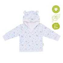 Памучно бебешко палтенце с ушички Bio Baby