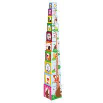 Картонени кубчета за най-малките, Весели животни Lelin toys