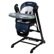 Столче за хранене и люлка 2 в 1 Caretero - Indigo Black, синьо