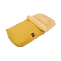 Термочувал за детска количка с овча вълна Kaiser, Natura, Mustard Yellow