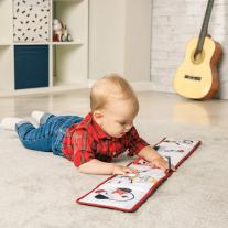 Мека двулицева текстилна книжка-обиколник TINY LOVE Double-sided First Book Tiny Rockers