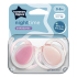 Ортодонтични залъгалки Tommee Tippee NIGHT TIME 0-6м, в розово, в кутия за стерилизиране
