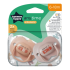 Ортодонтични залъгалки Tommee Tippee ANY TIME 6-18м, розови с декор KIND, в кутия за стерилизиране