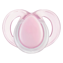 Ортодонтични залъгалки Tommee Tippee NIGHT TIME 6-18м, в бяло и розово, в кутия за стерилизиране