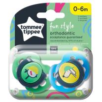 Ортодонтични залъгалки Tommee Tippee Fun Style Куче и Пиле 0-6м