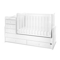 Трансформиращо се легло Lorelli - Maxi Plus, 70 х 160 cm, бяло