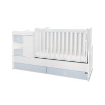 Трансформиращо се легло Lorelli - MiniMax 190/72 см, бяло/baby blue