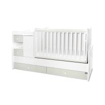 Трансформиращо се легло Lorelli - MiniMax 190/72 см, бяло/milky green