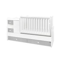 Трансформиращо се легло Lorelli - MiniMax 190/72 см, бяло/stone grey