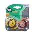 Ортодонтични залъгалки Tommee Tippee FUN FRIENDS силиконов биберон 0-6м Забавна декорация