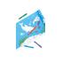 Творчески комплект Hape, Хартиена ролка за оцветяване, Океан