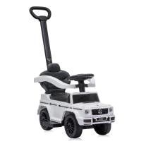 Кола за яздене Lorelli MERCEDES-BENZ G350D + Дръжка Бяла