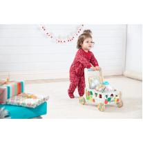 Melissa & Doug - Дървена количка - сортер с хранителни продукти