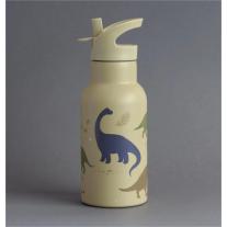 Бутилка от неръждаема стомана със сламка A little lovely company Dinosaurs